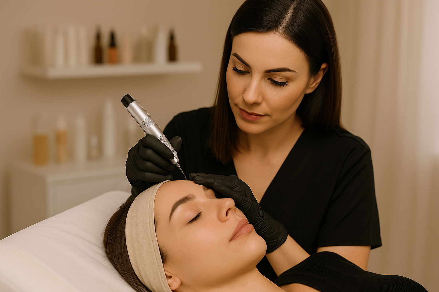 Permanent Makeup Artist at Work