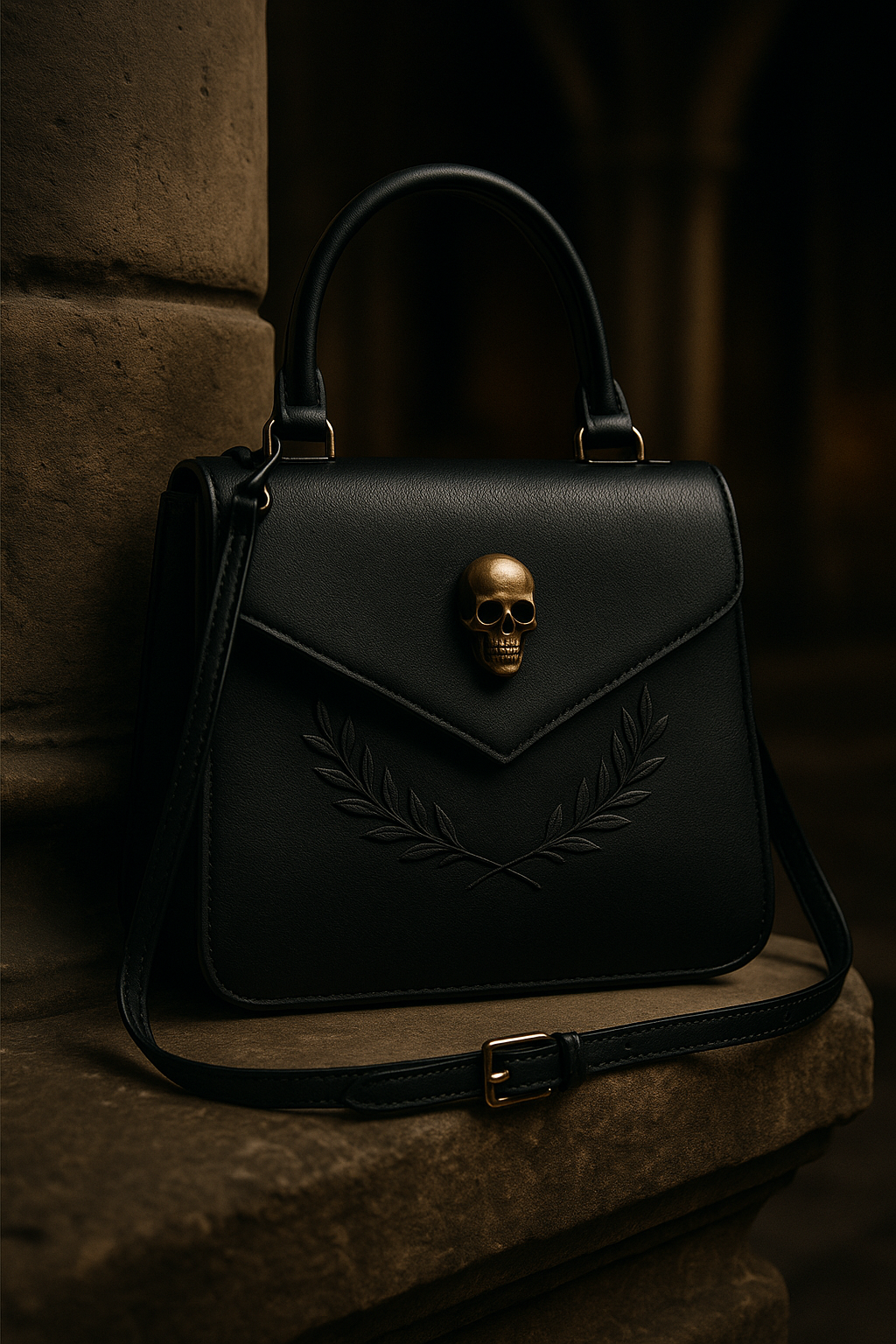 Funereal Leather Bag