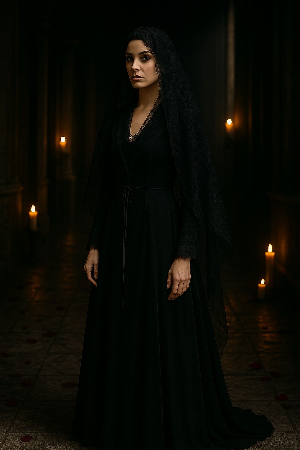 Widow's Veil Dress
