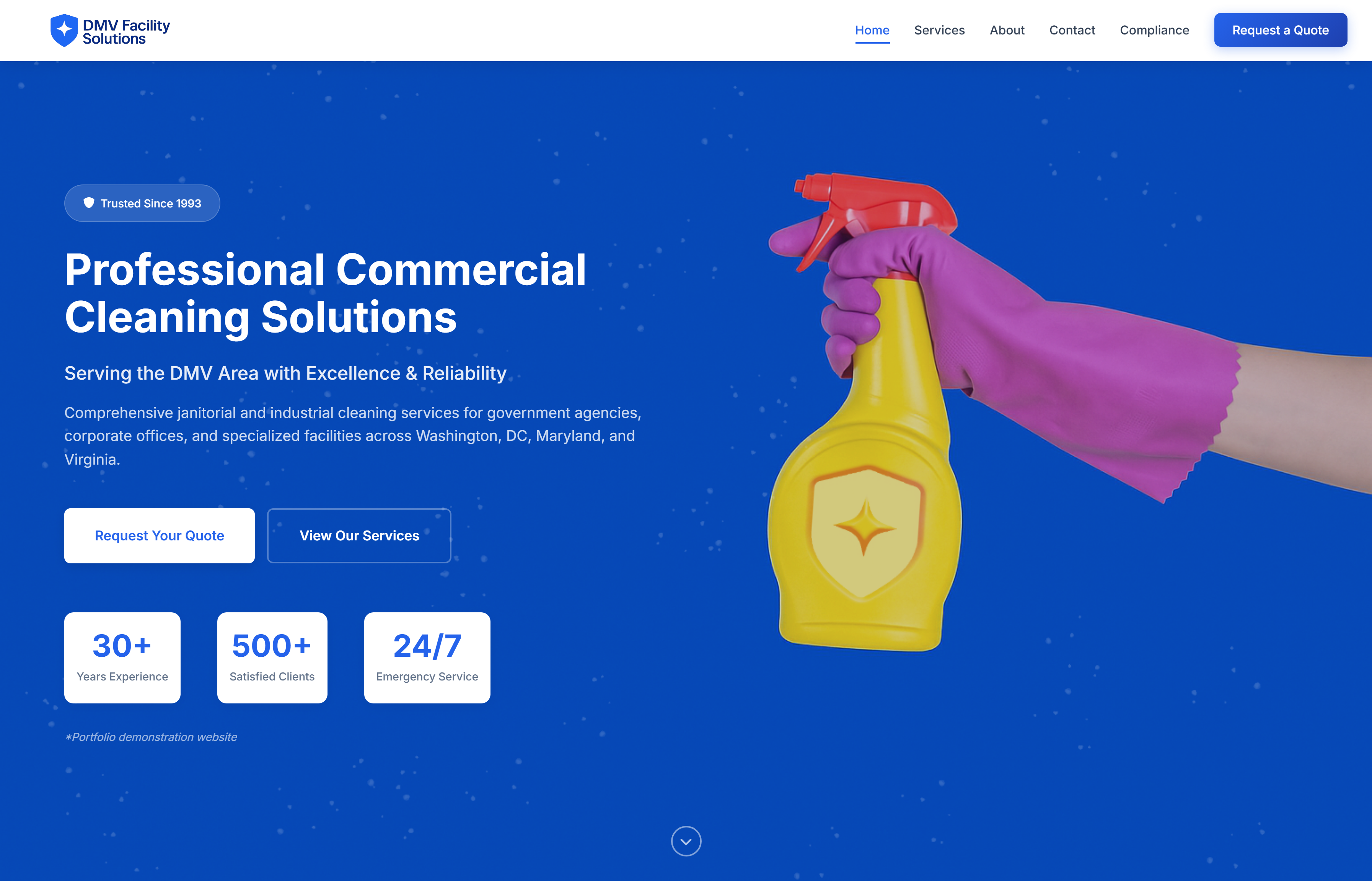 DMV Facility Solutions website preview