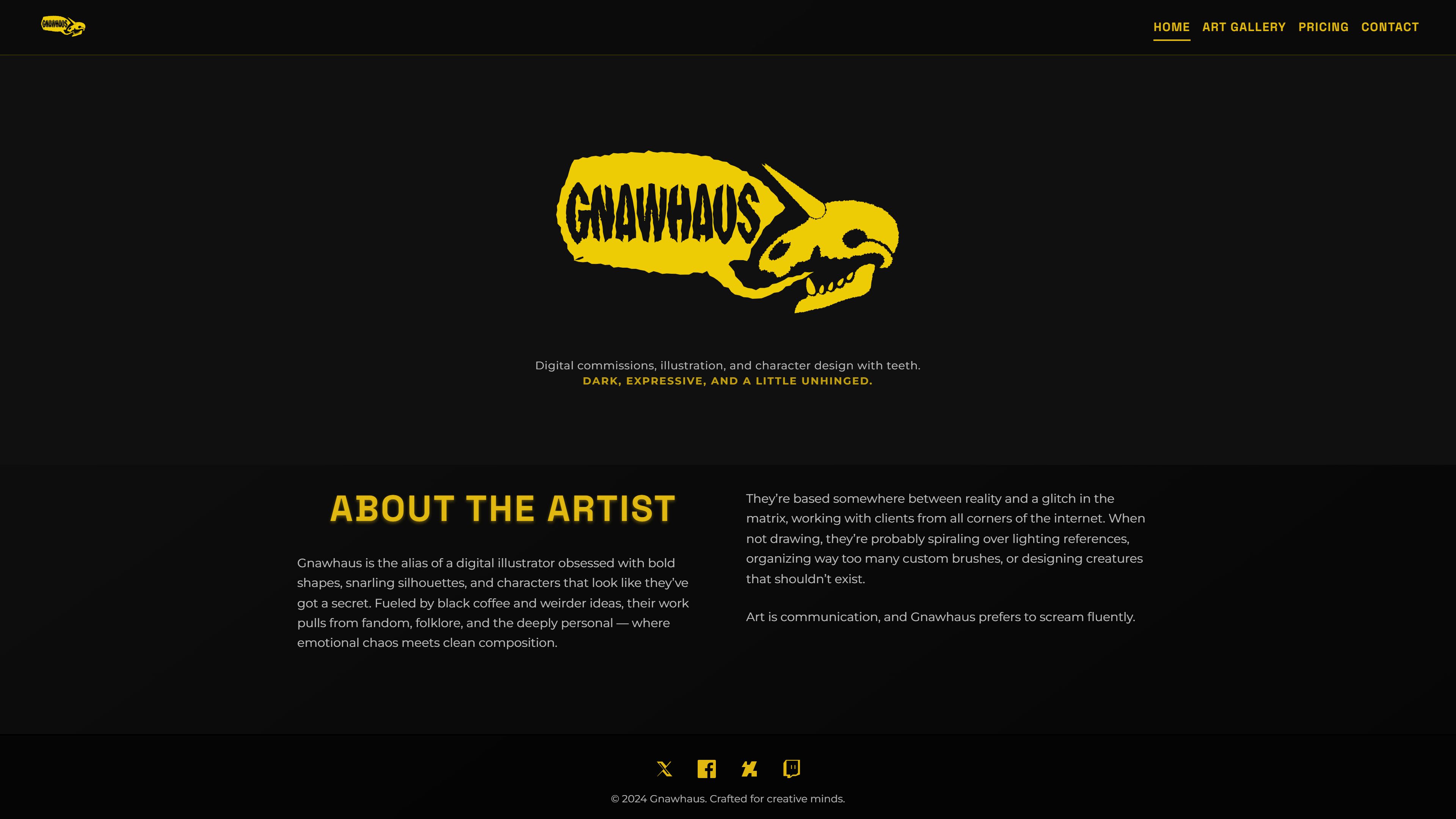 Gnawhaus website preview